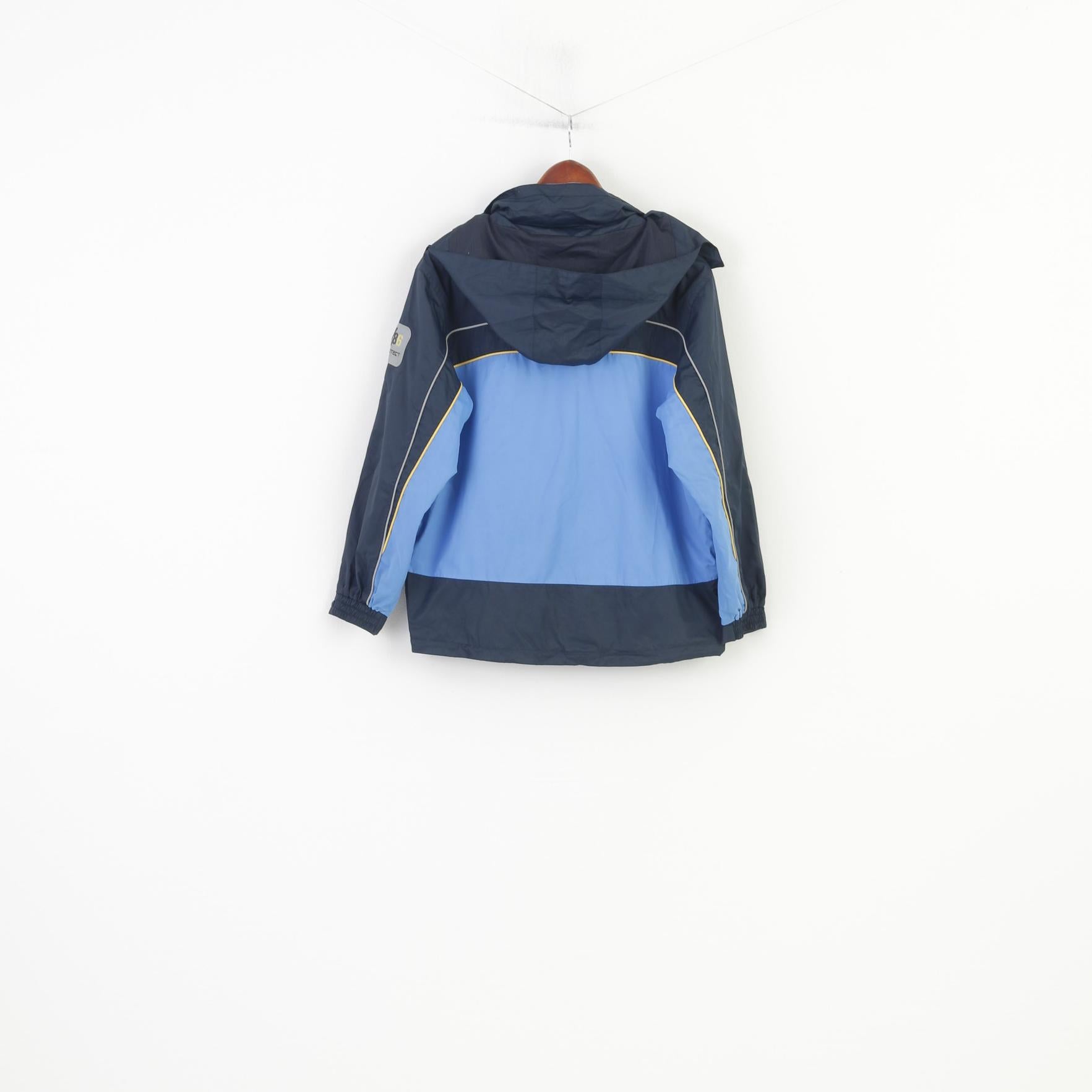 Tcm Secret Protest Boys 146 152 Jacket Lightweight Outdoor Full Zipper Navy Hooded Blue Vintage Sport Top