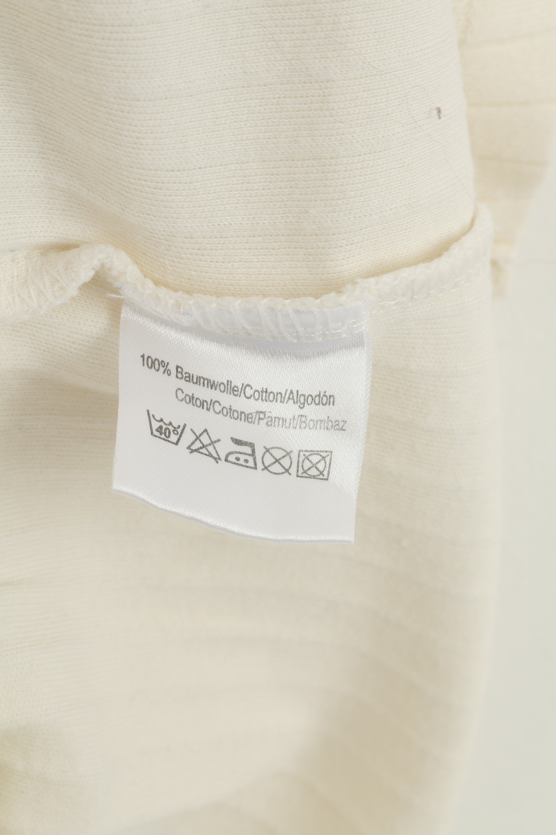 Abercrombi & Fitch Men XL Shirt V Neck Striped Cream Short Sleeve Cotton Vintage Top