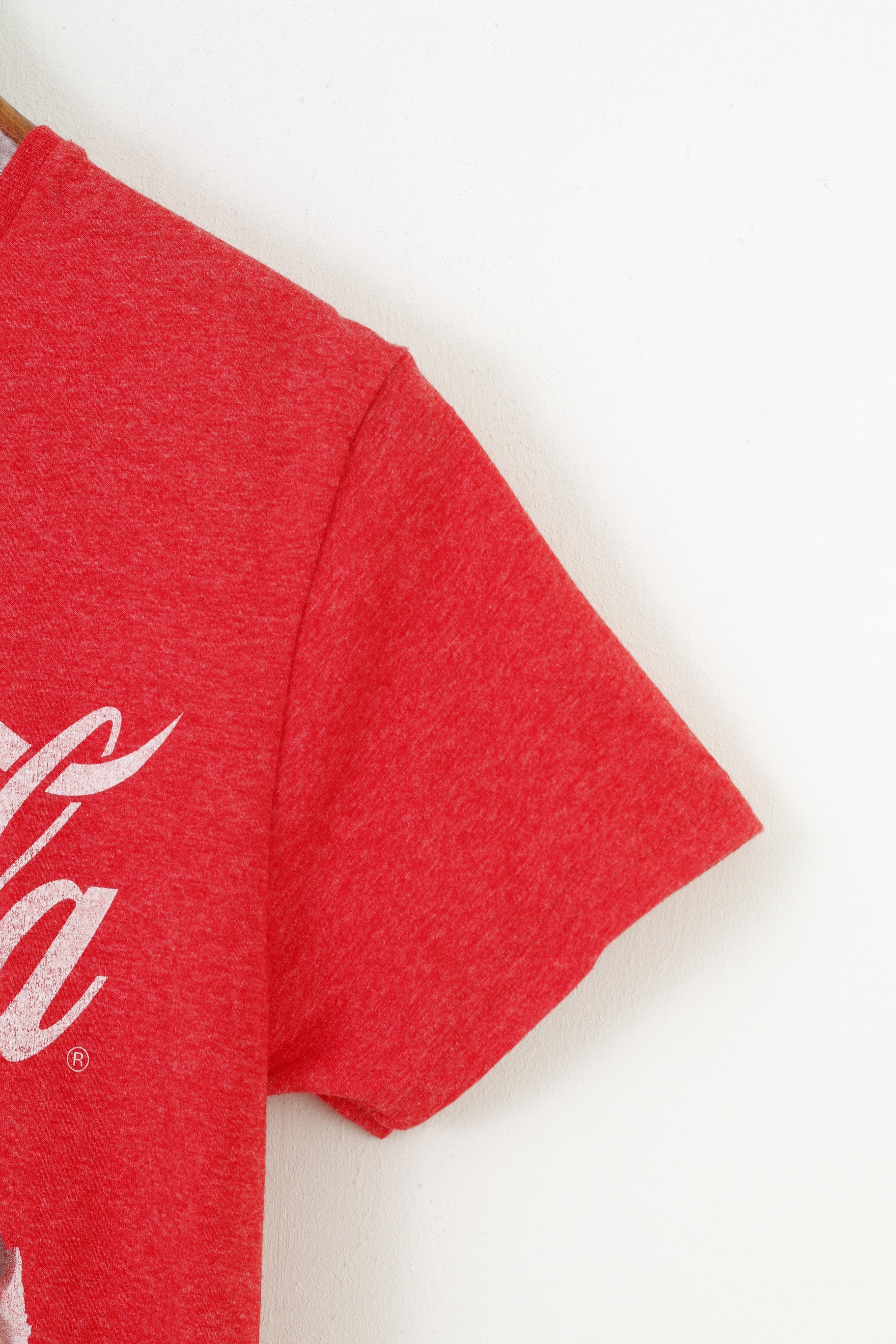Camicia M da donna Cedar Wood State Red Enjoy Coca-cola Christmass Graphic Top in cotone a maniche corte 