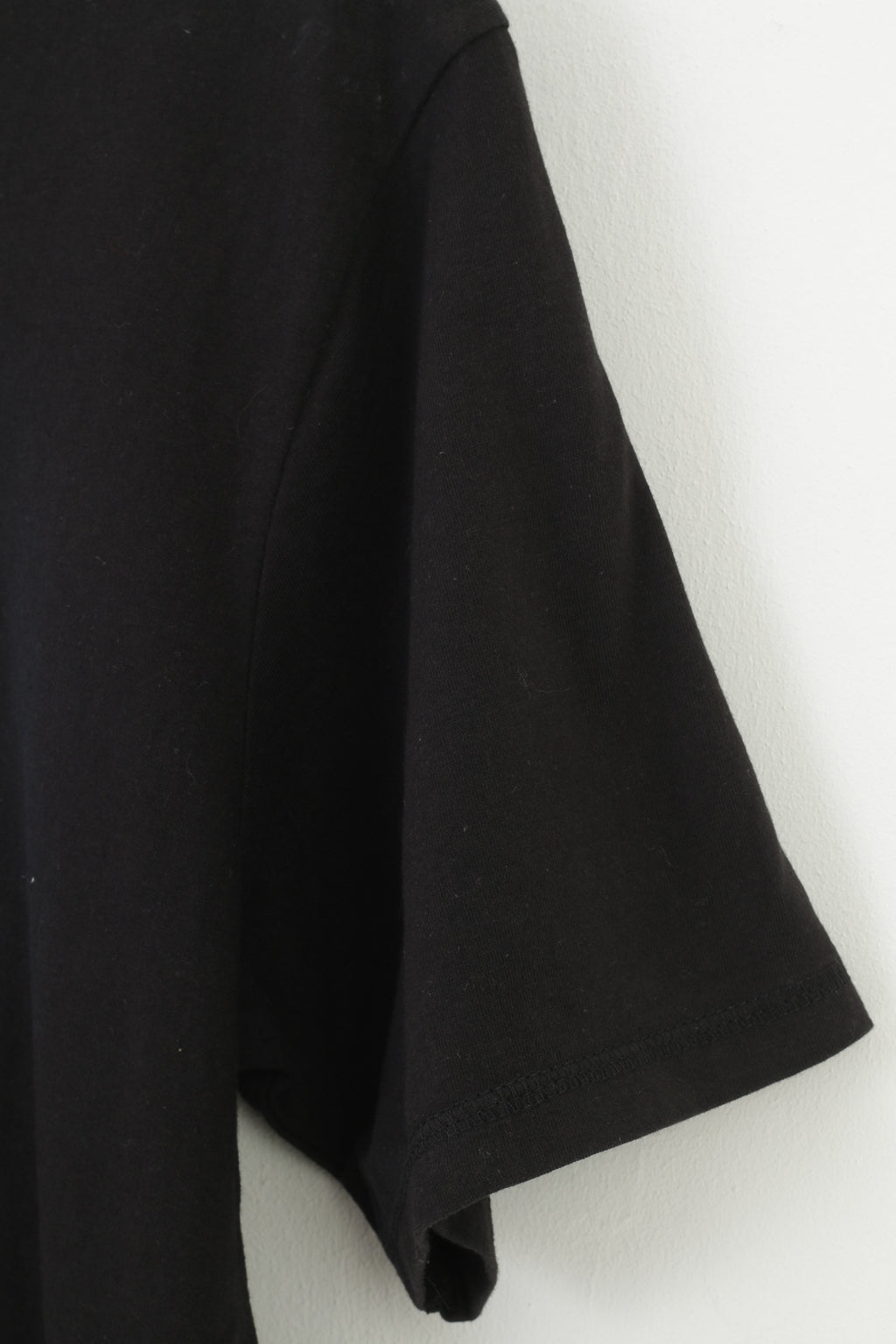 T-shirt Pepsi Cola da uomo L. Top vintage a maniche corte con logo grafico nero in cotone