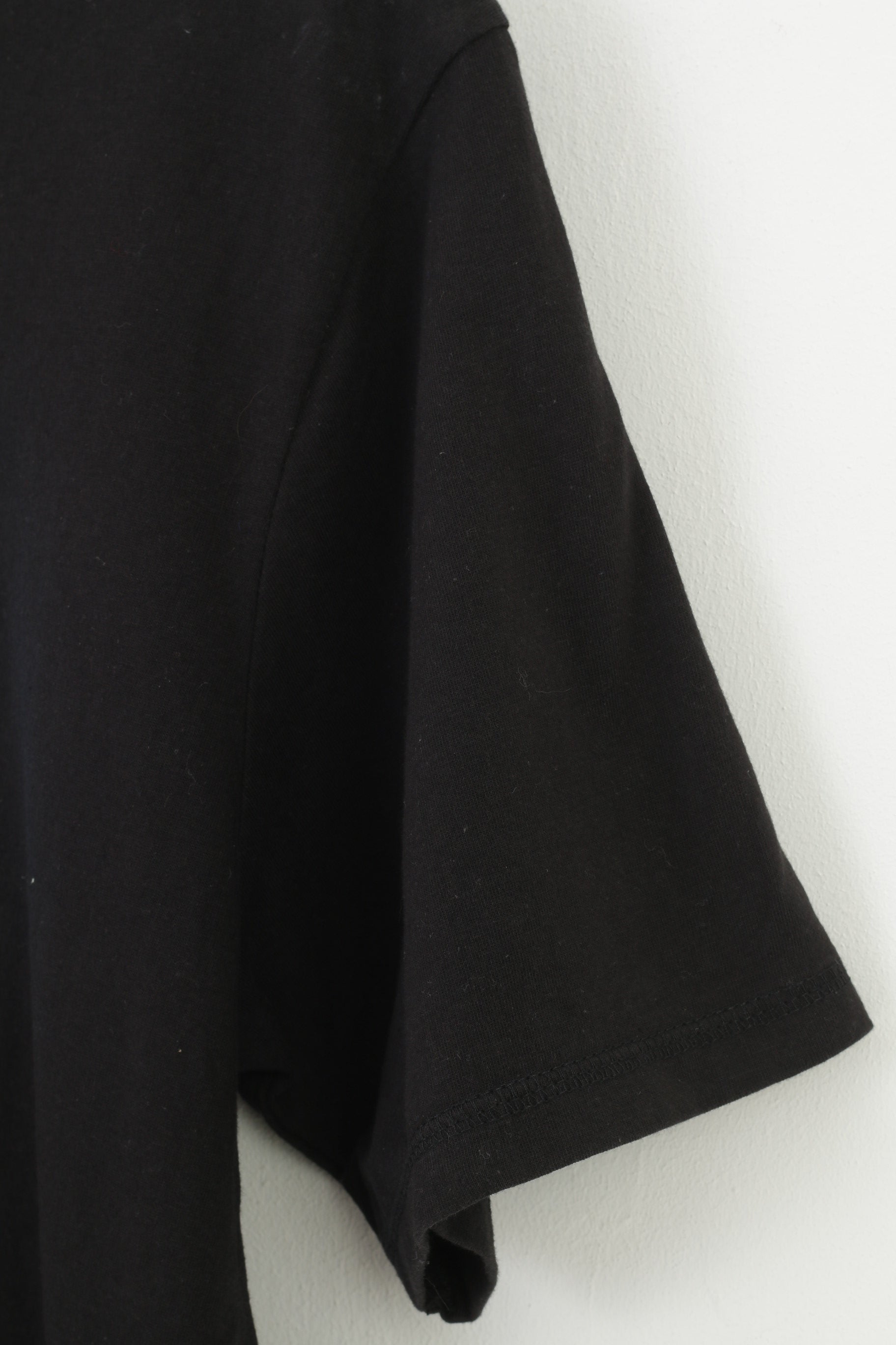 T-shirt Pepsi Cola da uomo L. Top vintage a maniche corte con logo grafico nero in cotone