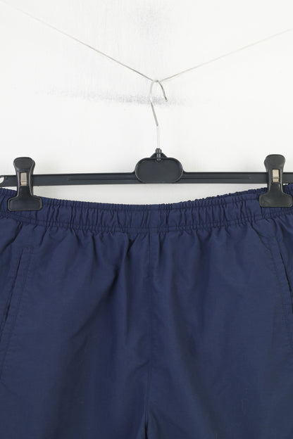 Nike Uomo M 178 Pantaloncini Blu Tasche Elastico in Vita Abbigliamento Sportivo Vintage Allenamento Attivo