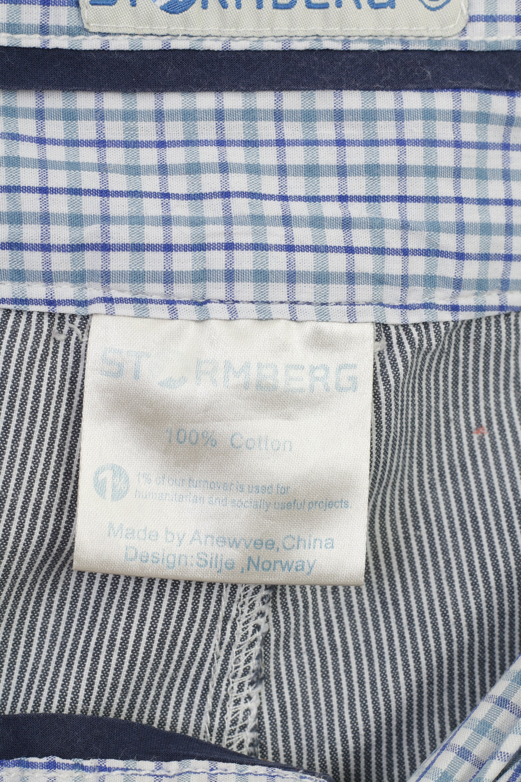 Stormberg Women L Shorts Striped Cotton White  Summer Pockets Vintage Pants