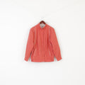 Telemac Women 12 M Bomber Jacket Peach Vintage Retro Snap Light Casual Top