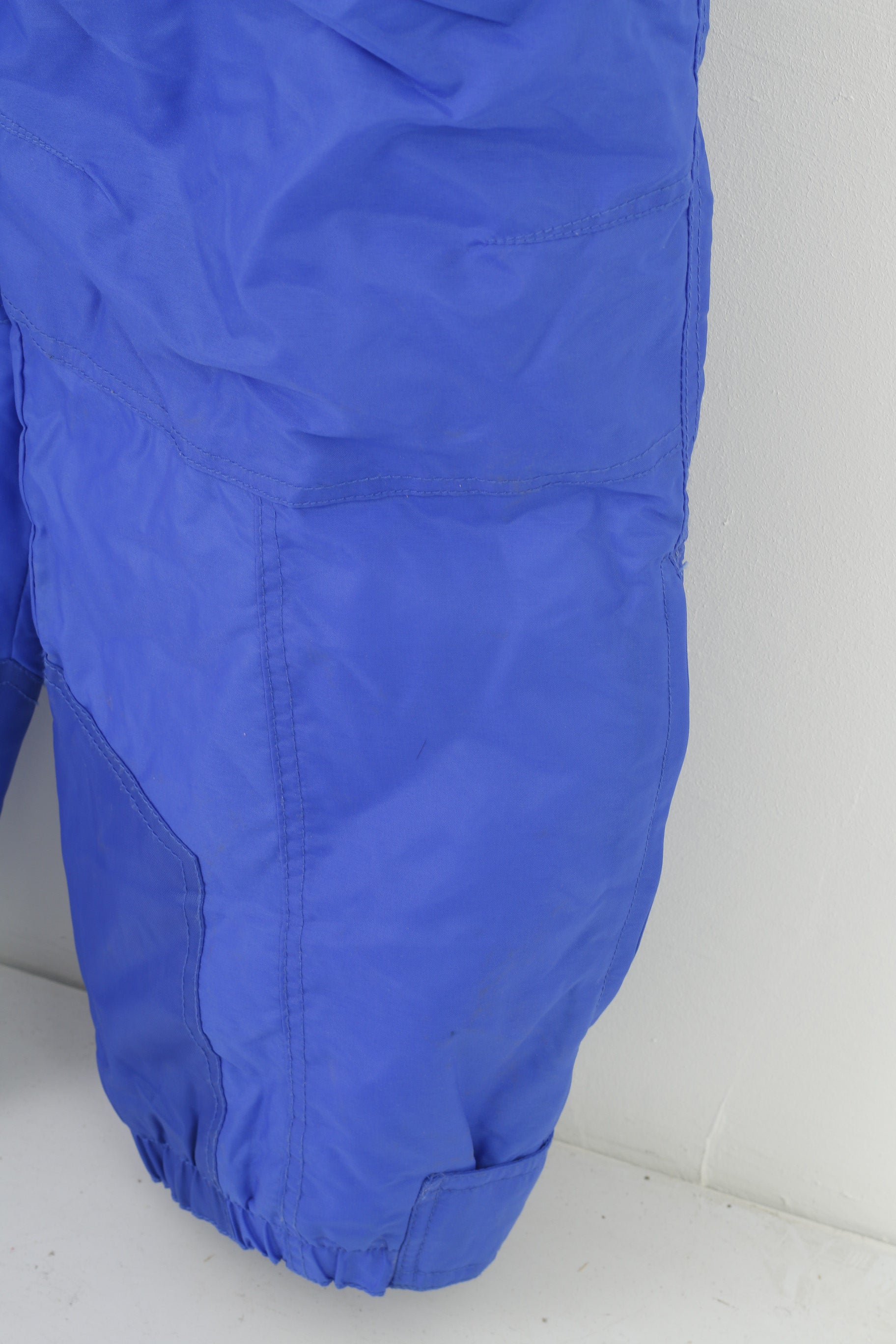 NEW Addax Men L Ski Suit Blue Vintage 90s Hood Belt Padded Waterproof Snow Snowsuit Snowboard