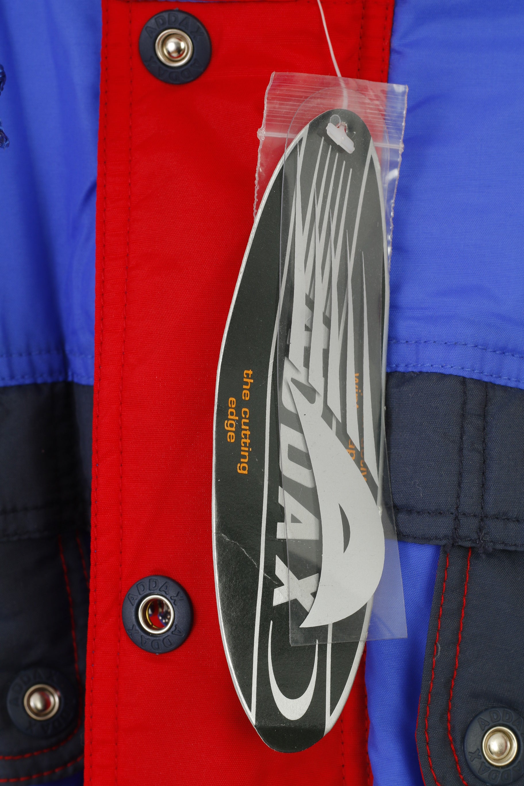 NEW Addax Men L Ski Suit Blue Vintage 90s Hood Belt Padded Waterproof Snow Snowsuit Snowboard