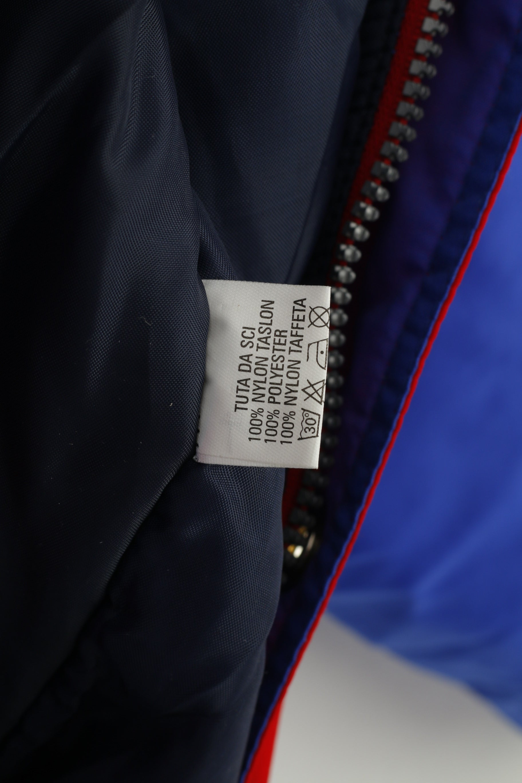 NEW Addax Men L Ski Suit Blue Vintage 90s Hood Belt Padded Waterproof Snow Snowsuit Snowboard