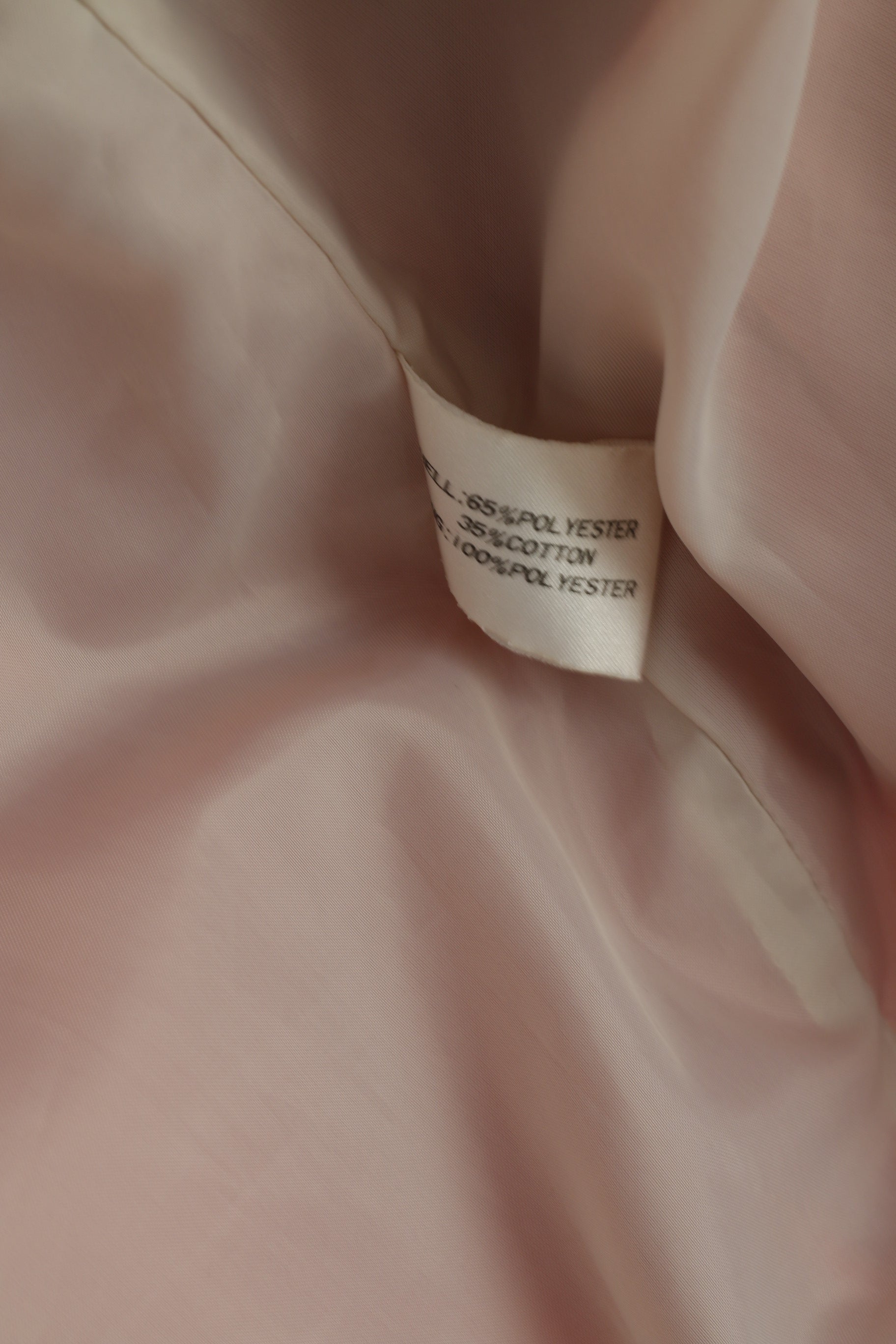 Telemac Women 12 M Bomber Jacket Peach Vintage Retro Snap Light Casual Top