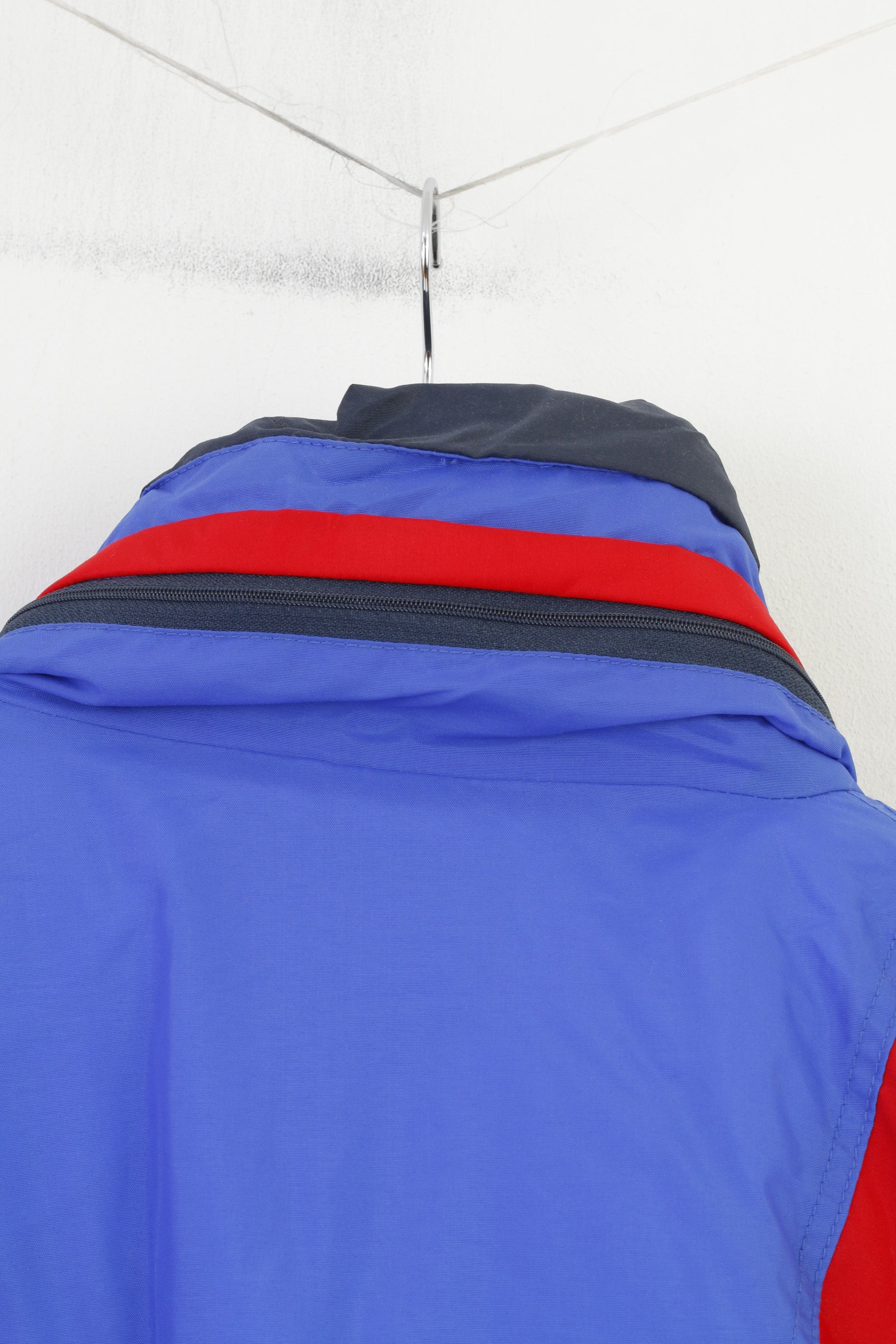 NEW Addax Men L Ski Suit Blue Vintage 90s Hood Belt Padded Waterproof Snow Snowsuit Snowboard