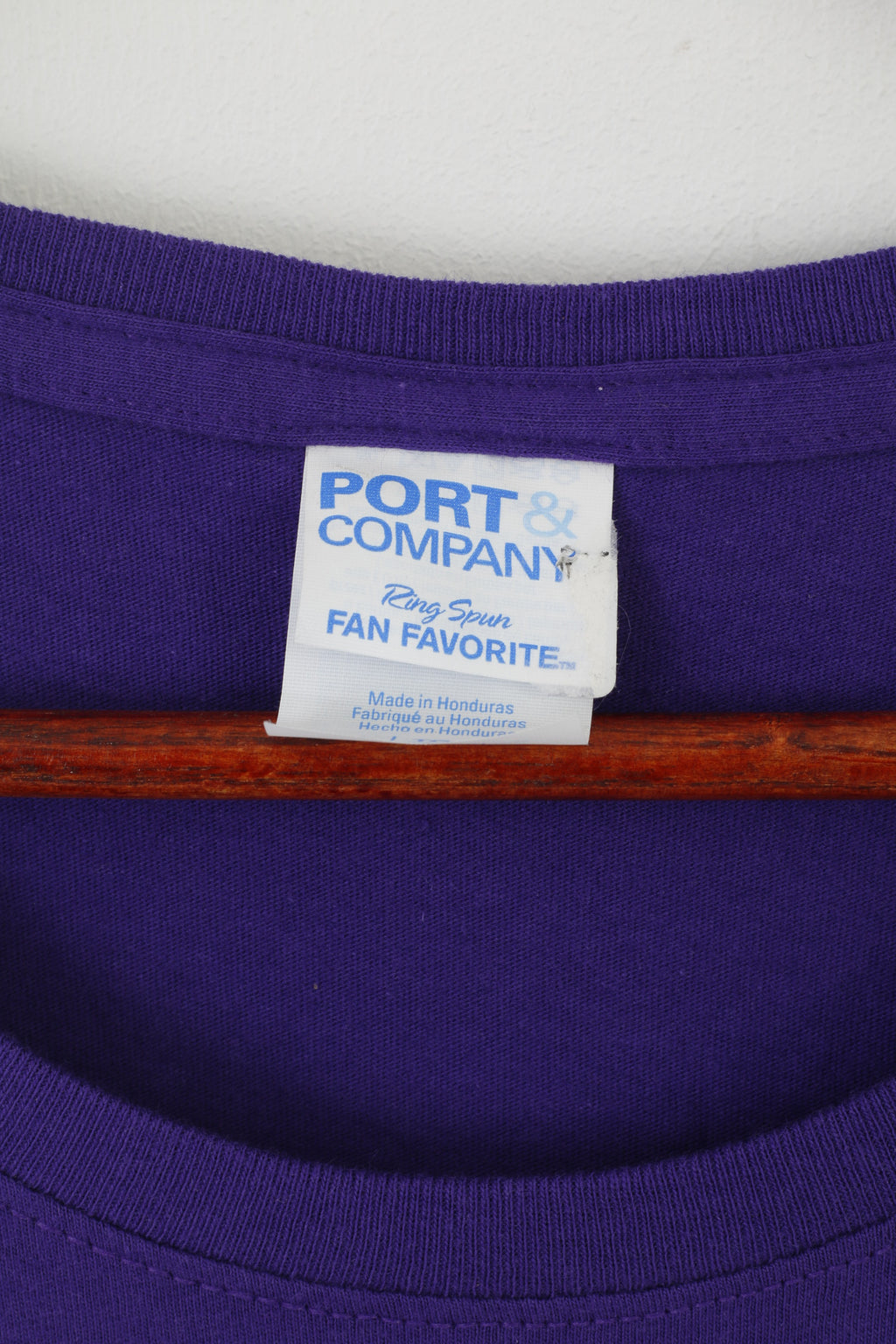 T-shirt Port &amp; Company da donna XL grafica in cotone viola 1974 Top unisex vintage