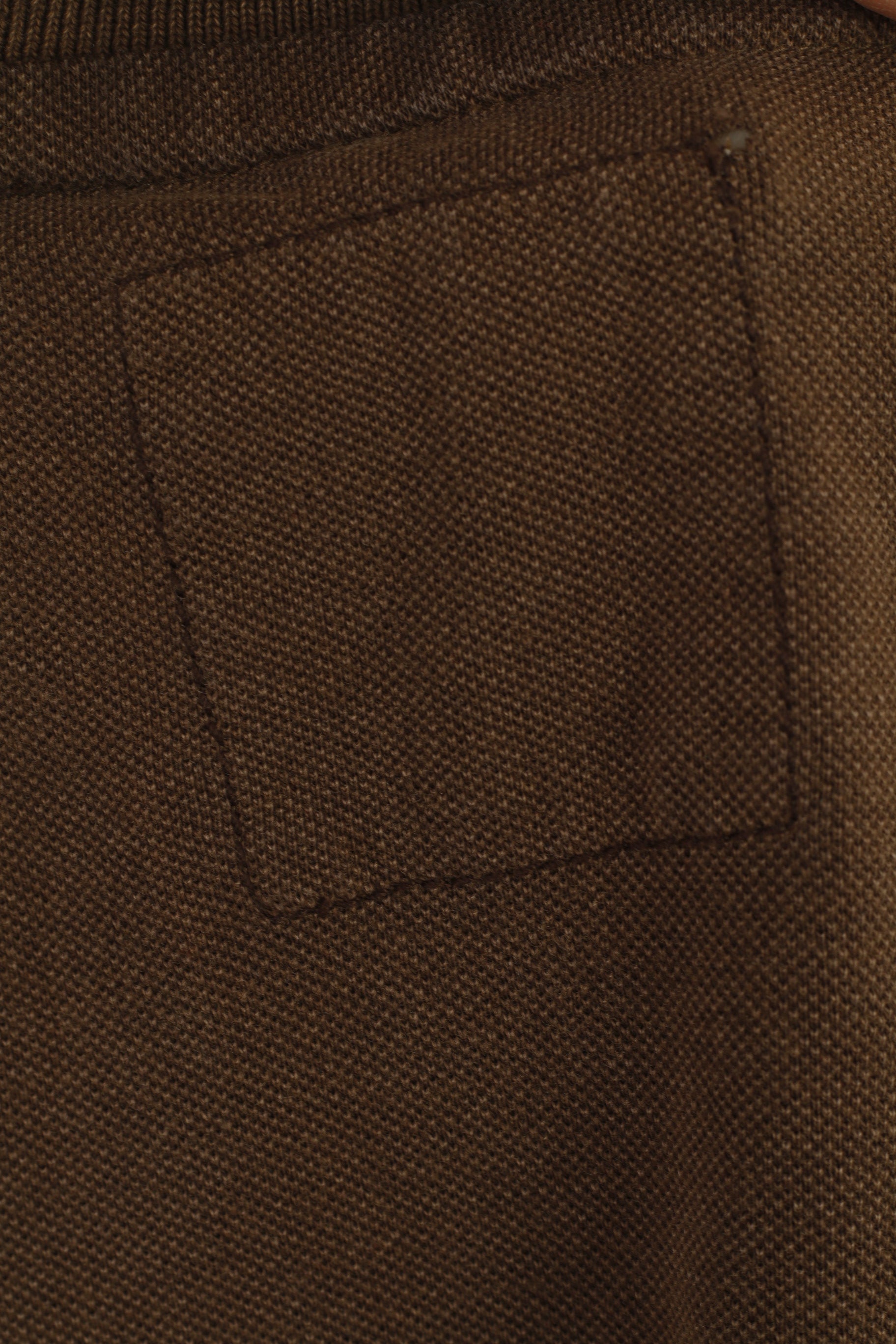 Napapijri Men L Polo Shirt Brown Cotton Paradise Survey Vintage Summer Top