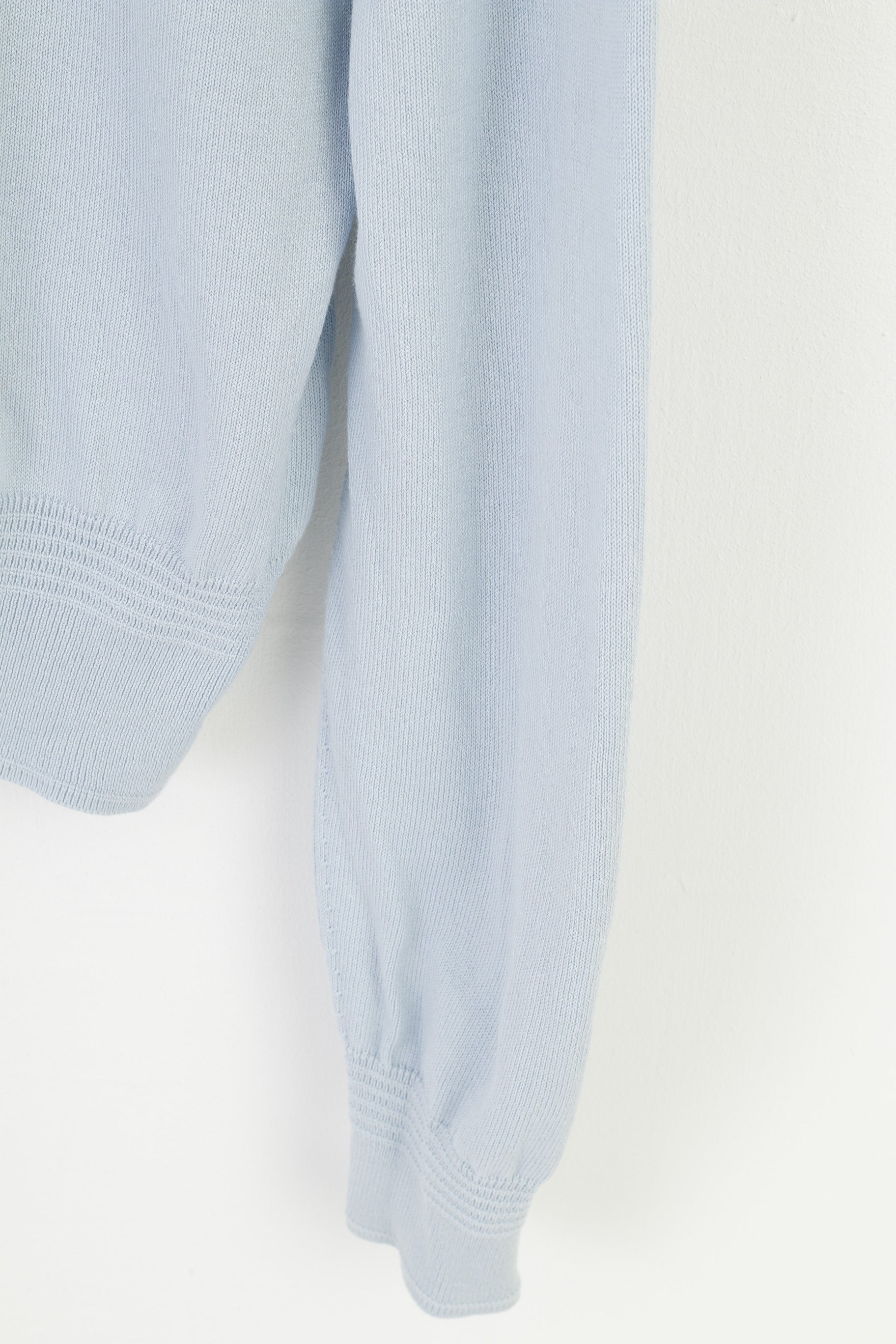 Lyle & Scott Men XXL Jumper Casual Blue Cotton V Neck Light Sweater Heritage Vintage Top