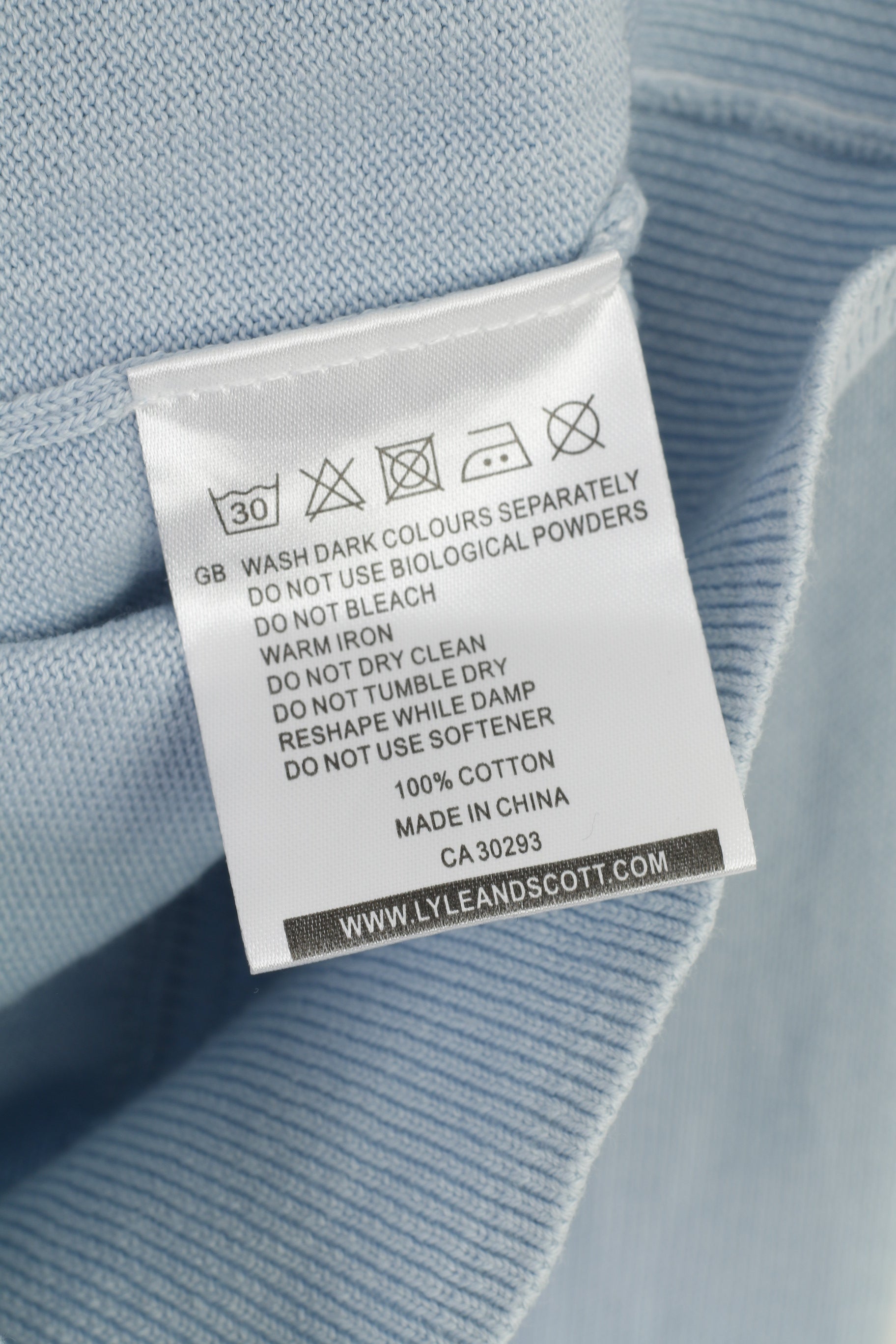 Lyle & Scott Men XXL Jumper Casual Blue Cotton V Neck Light Sweater Heritage Vintage Top