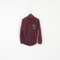 Fuel'D Men M Casual Shirt Burgundy Cotton Camouflage Pocket Printed Long Sleeve Top