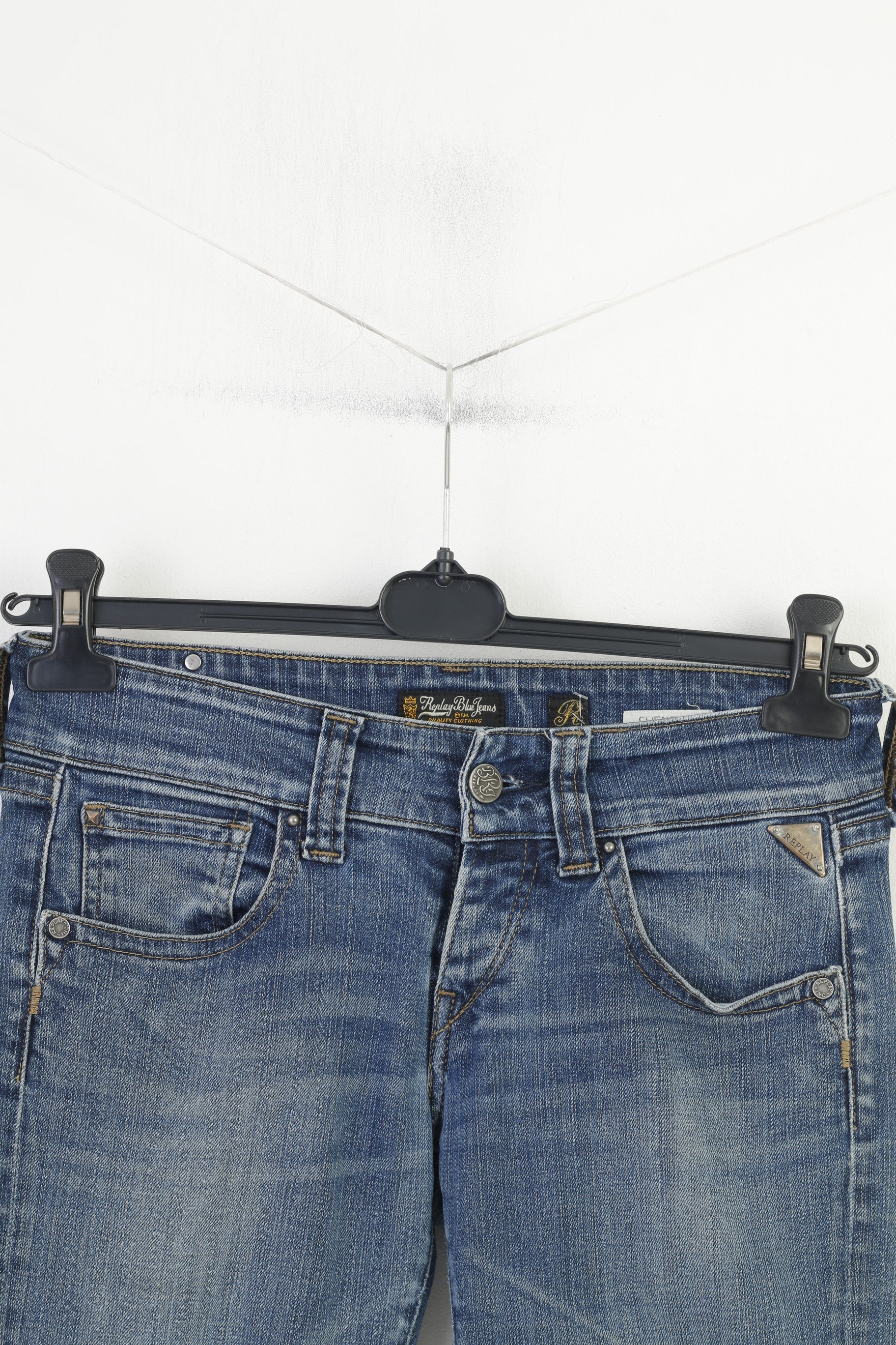 Replay Blue Jeans Women 28 Trousers Denim Cotton Swenfani Denim Jeans Pants