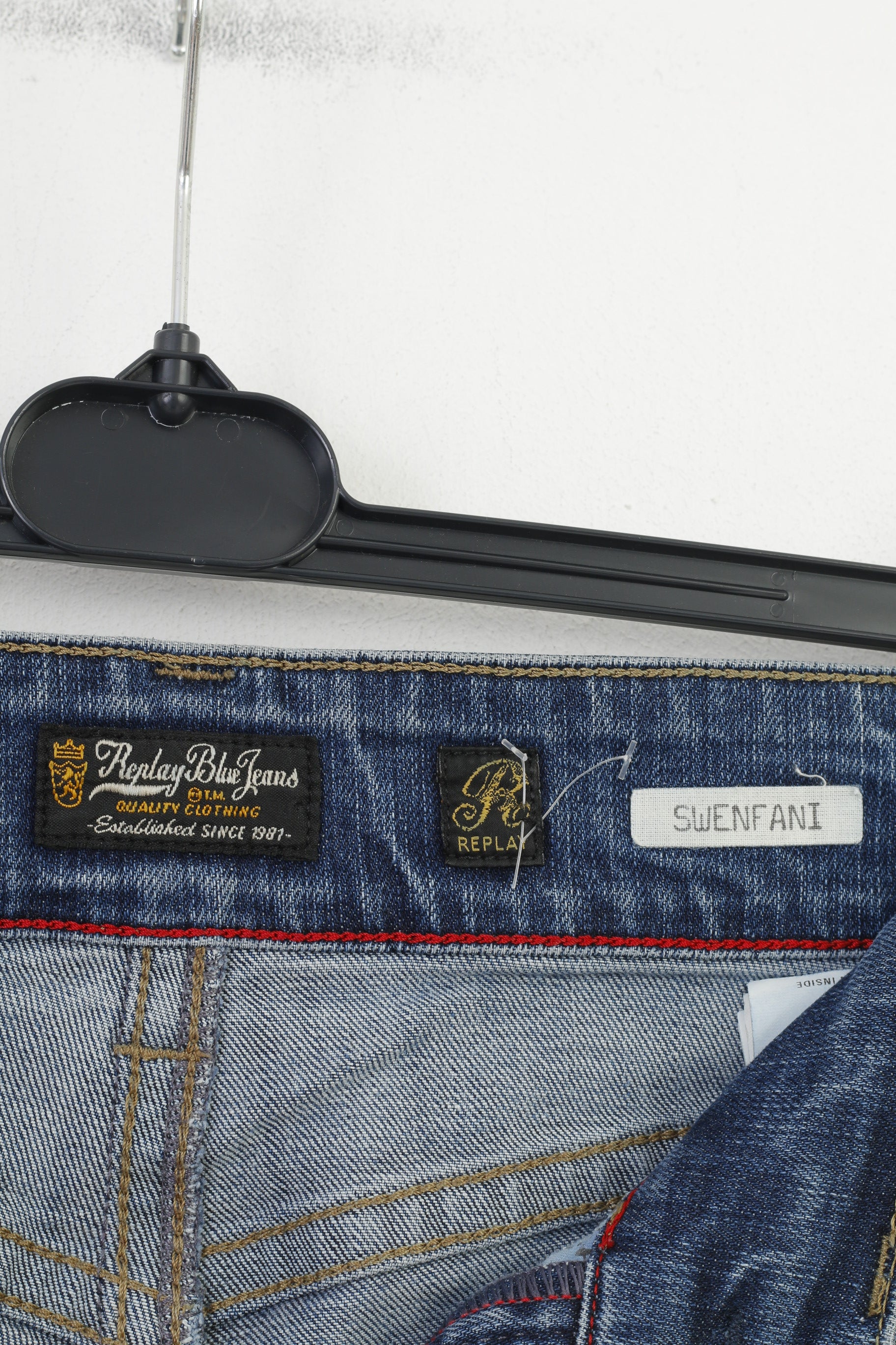 Replay Blue Jeans Women 28 Trousers Denim Cotton Swenfani Denim Jeans Pants