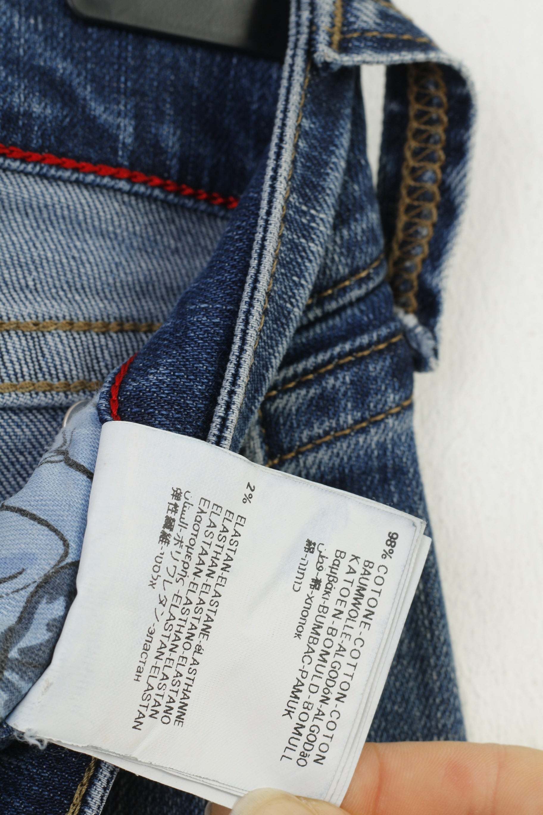 Replay Blue Jeans Women 28 Trousers Denim Cotton Swenfani Denim Jeans Pants