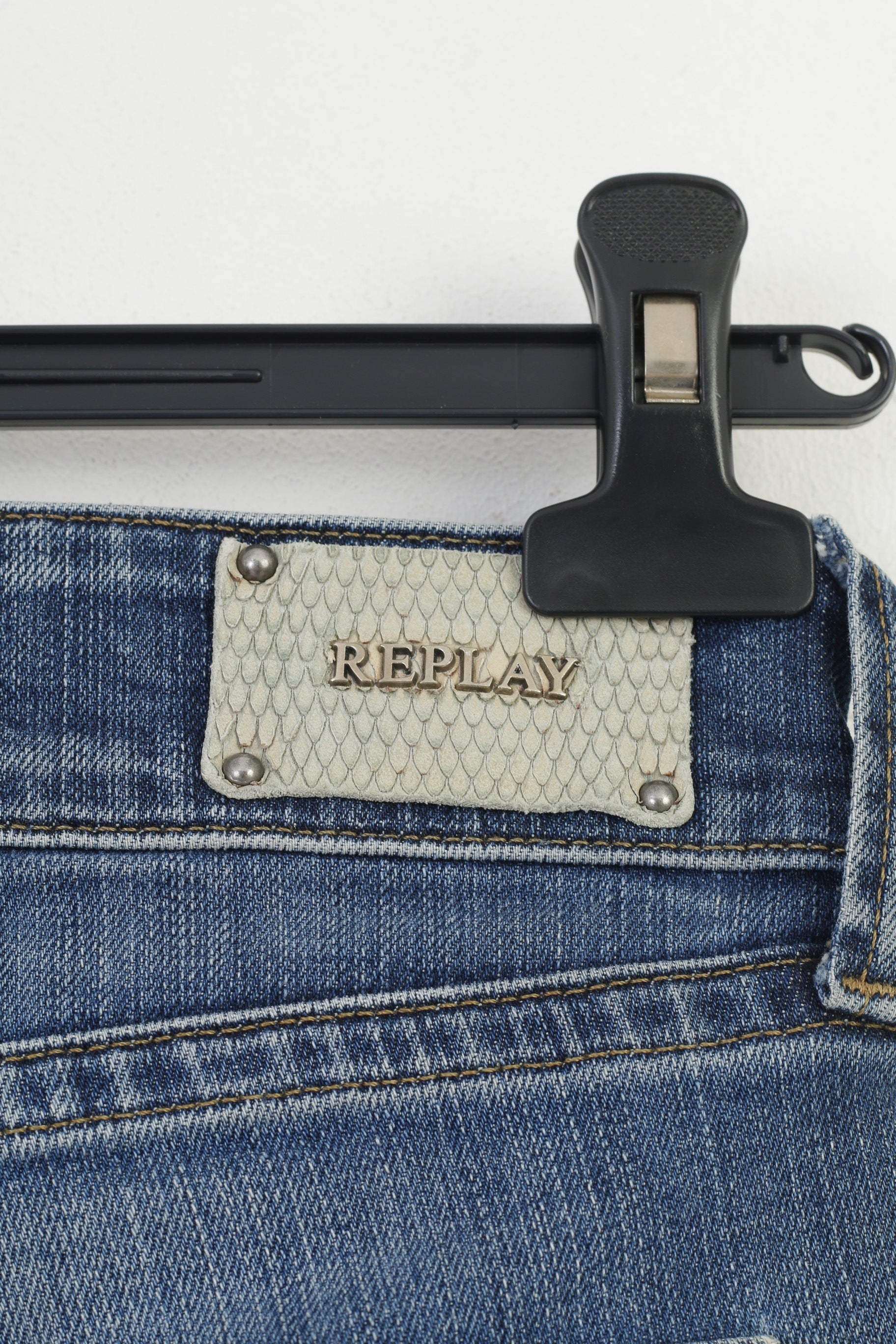 Replay Blue Jeans Women 28 Trousers Denim Cotton Swenfani Denim Jeans Pants