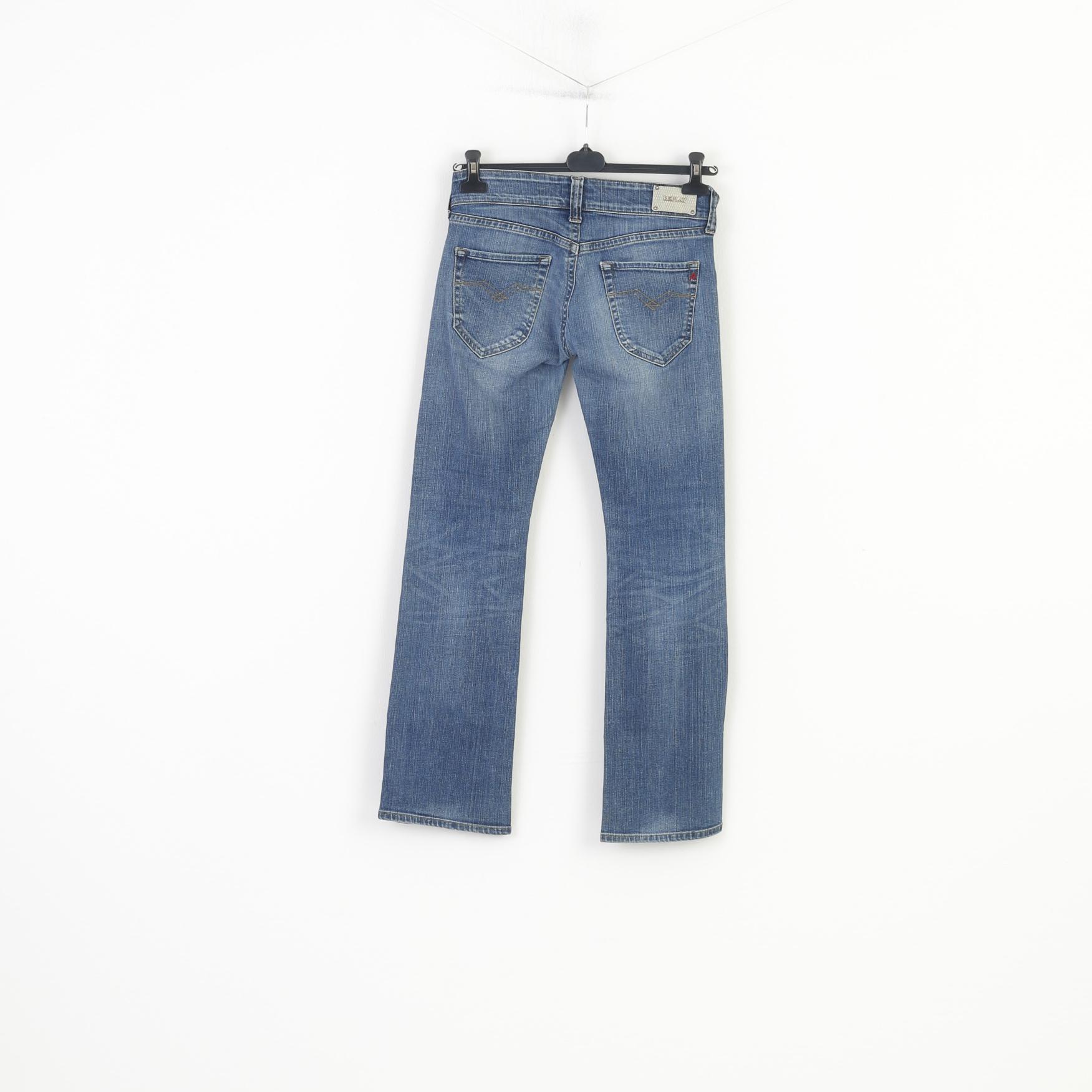 Replay Blue Jeans Women 28 Trousers Denim Cotton Swenfani Denim Jeans Pants