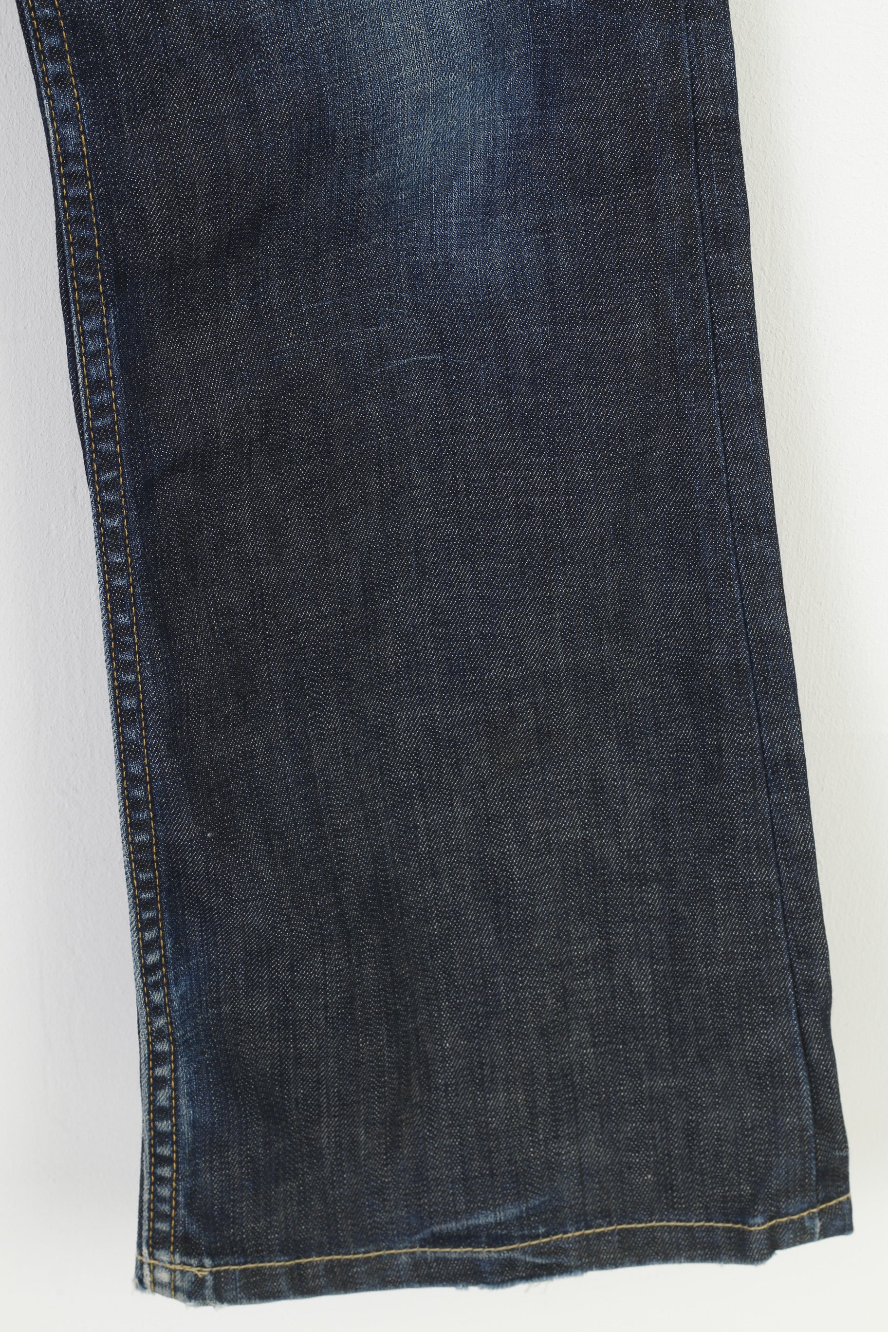 Lee Women 30 Trousers Navy Cotton Jeans Denim Premium Quality Vintage Pants