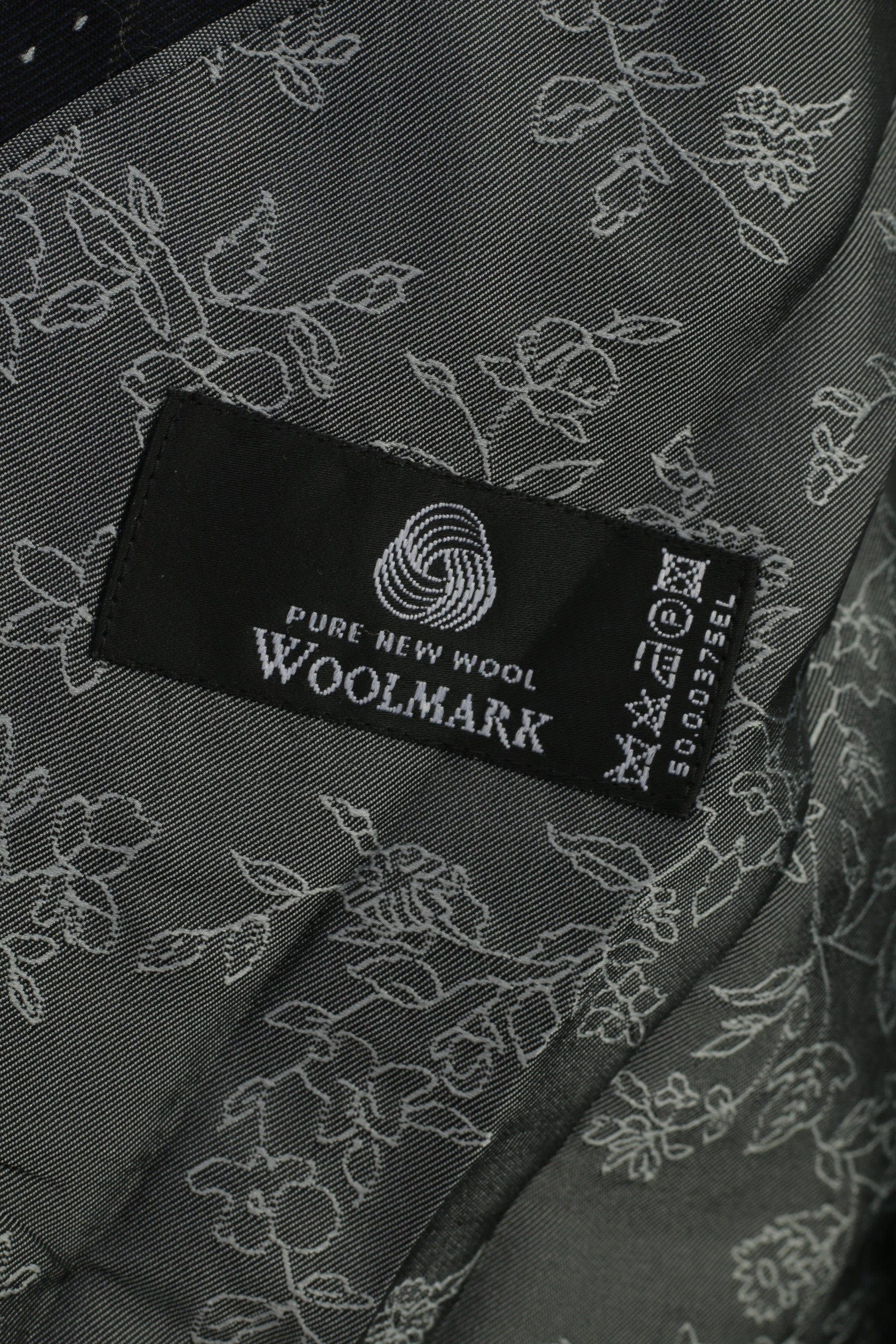 Pierre Cardin Men 44 54  Blazer Vintage Long Navy Striped Wool Single Breasted Jacket