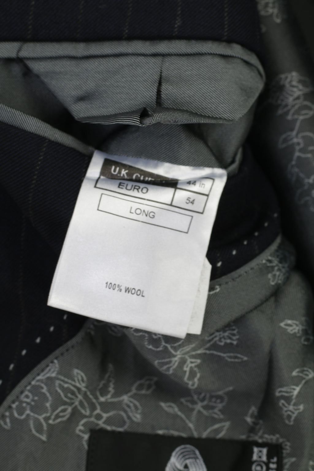 Pierre Cardin Uomo 44 54 Blazer Giacca monopetto vintage in lana a righe blu scuro