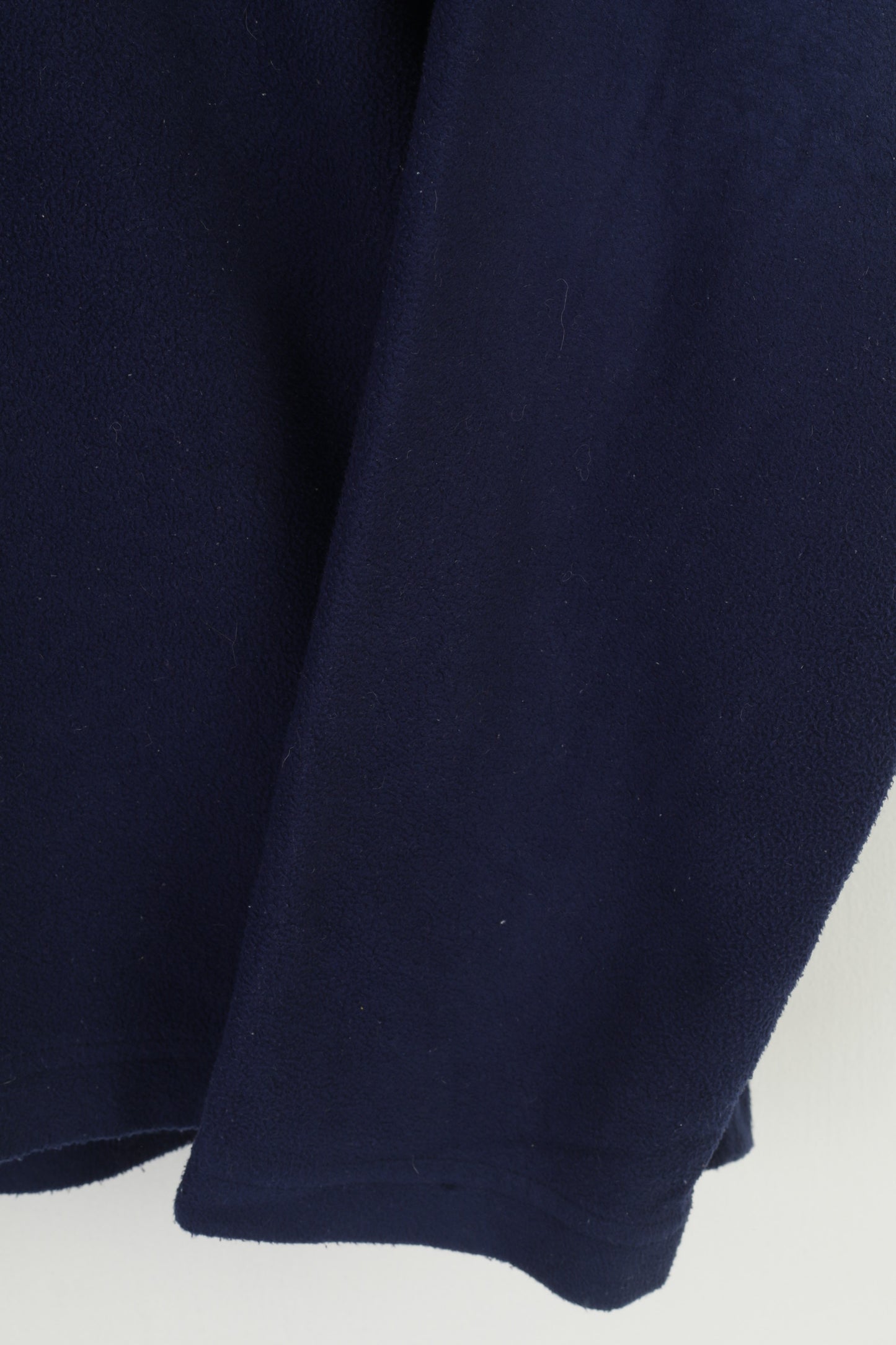 Sprayway Uomo L Felpa in pile Blu scuro con zip Collo Abbigliamento sportivo Colletto imbottito Top vintage