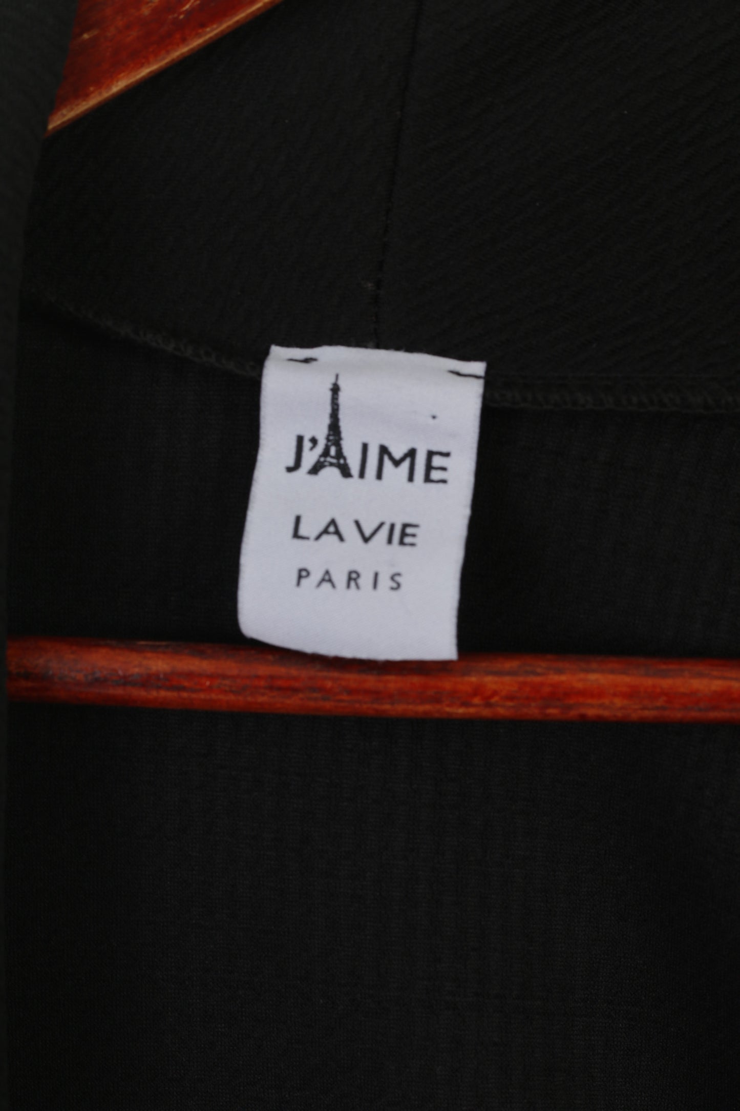 J'amie La Vie Paris Women M Blazer Black Olivia Ouvert Devant Casual Overlay Top