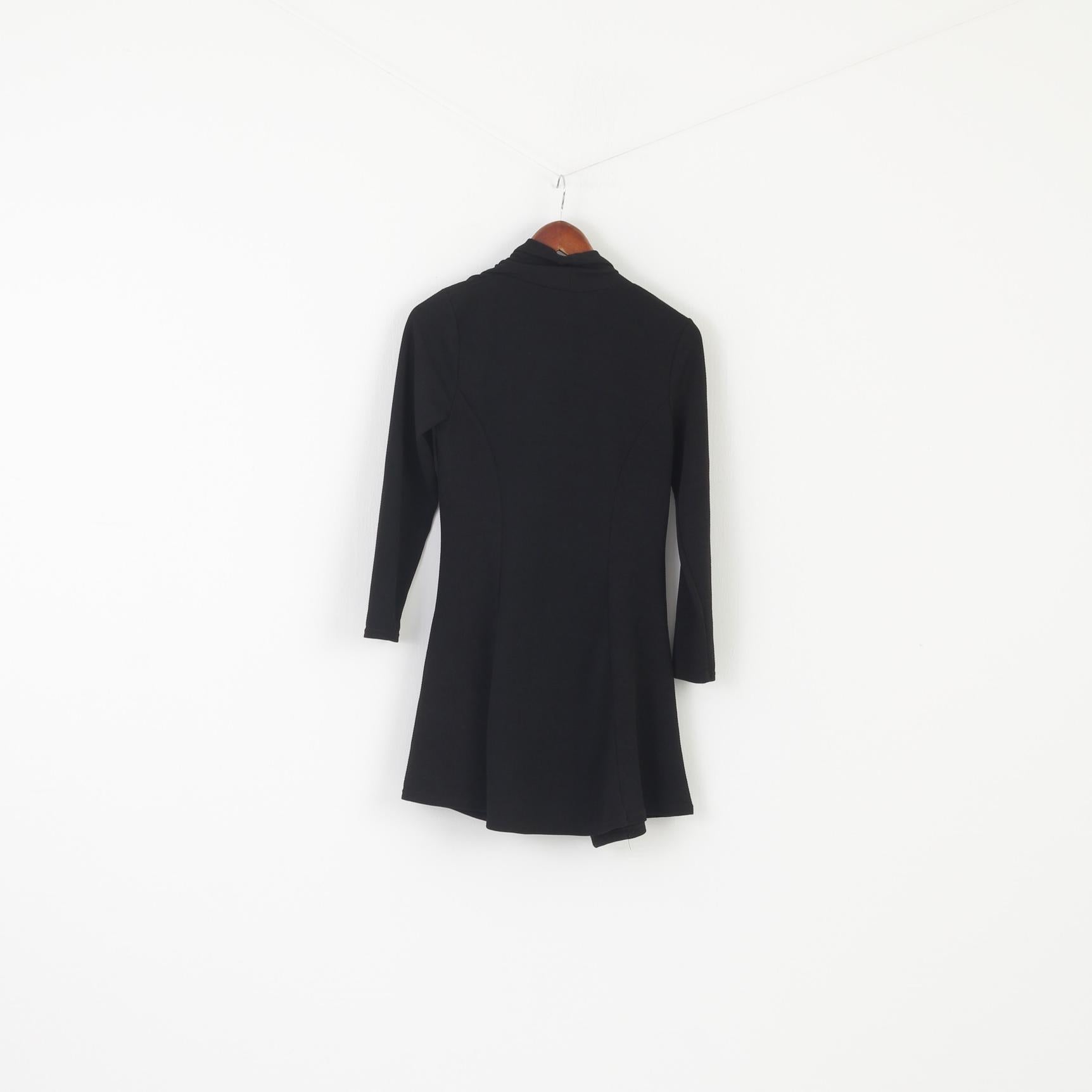 J'amie La Vie Paris Women M Blazer Black Olivia Open Front Casual Overlay Top