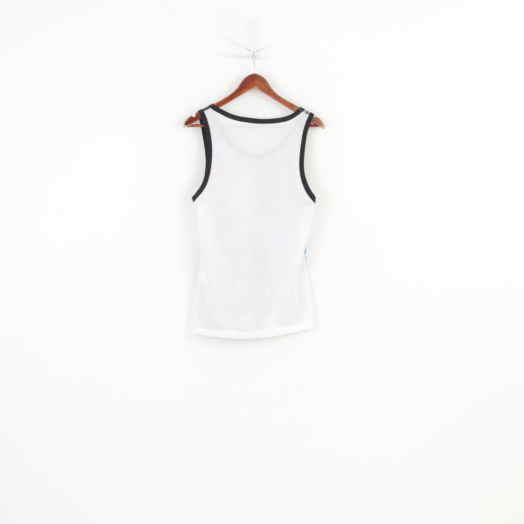Hi-Chic Men S Shirt Sleevelees White Moto Club On The Road Tank Top Mesh Vintage Top