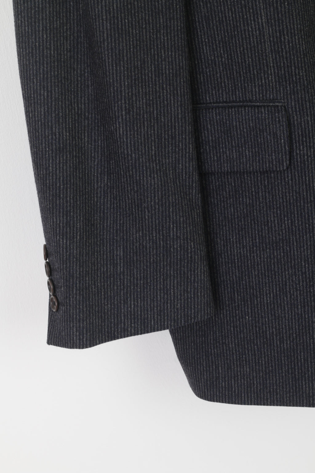 Hugo Boss Men 52 42 Blazer Navy Striped Wool Carlo Basrbera Italy Vintage Jacket