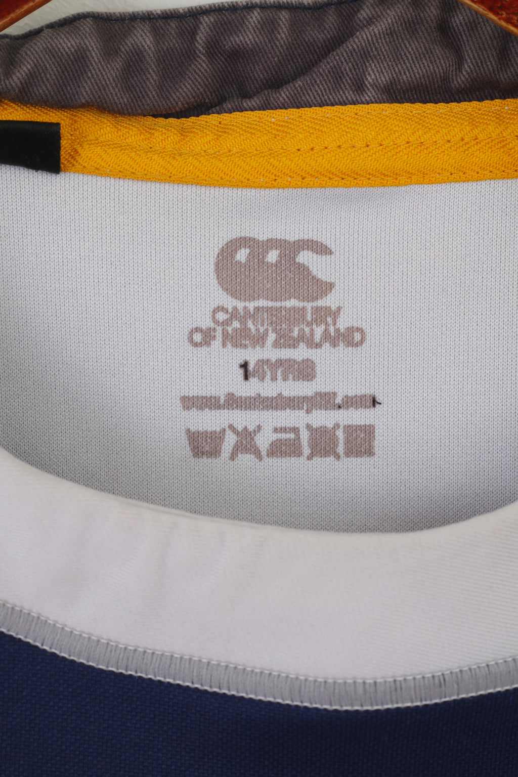 Canterbury of New Zealand Boys 14 Age Shirt Navy Leinster Rugby Jersey Vintage Top