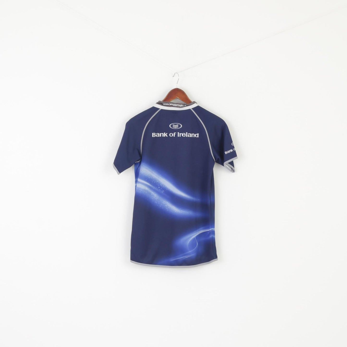 Canterbury of New Zealand Garçons 14 Âge Chemise Marine Leinster Rugby Jersey Vintage Top