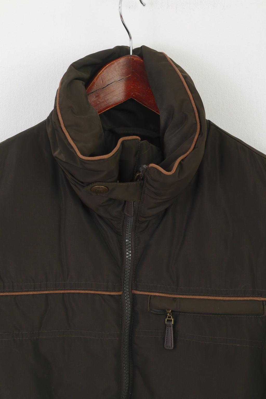 Equetech Femmes XS Bodywarmer Marron Zip Up Equitation Ceinturé Gilet Sans Manches