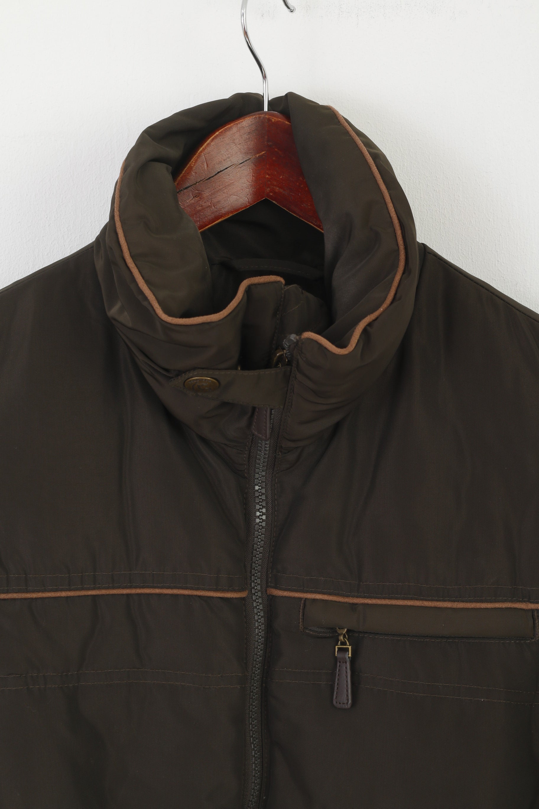 Equetech Women XS Bodywarmer Brown Zip Up Horse Riding Belted Sleeveless Vest