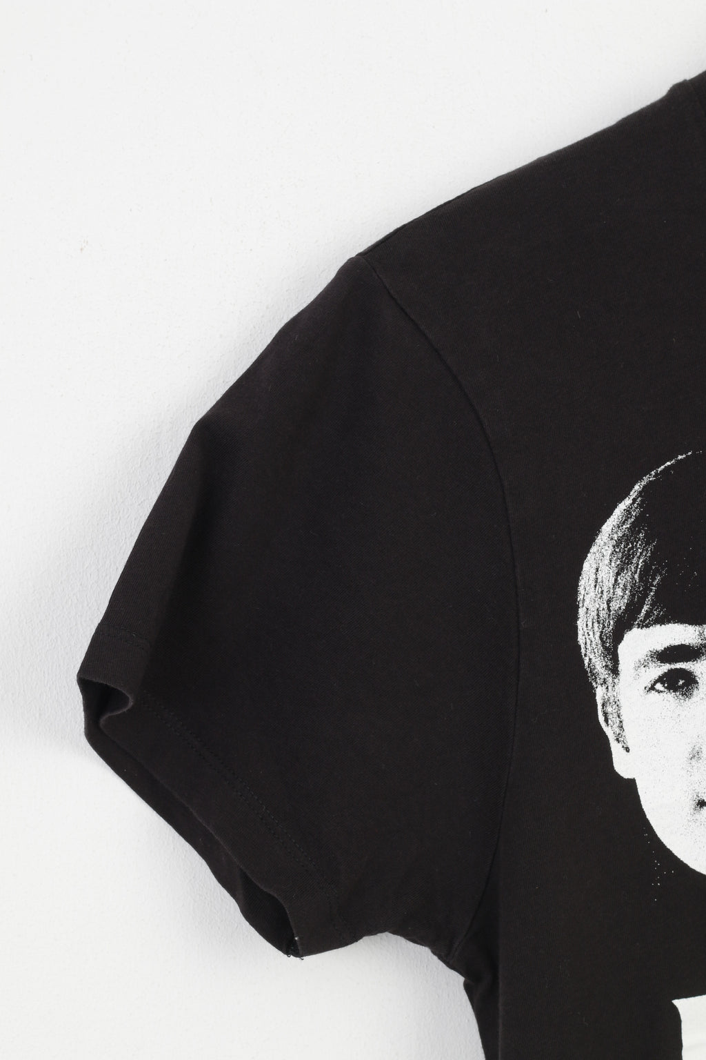 Cedar Wood State Women S Shirt Black Cotton The Beatles Music Graphic Crew Neck Top