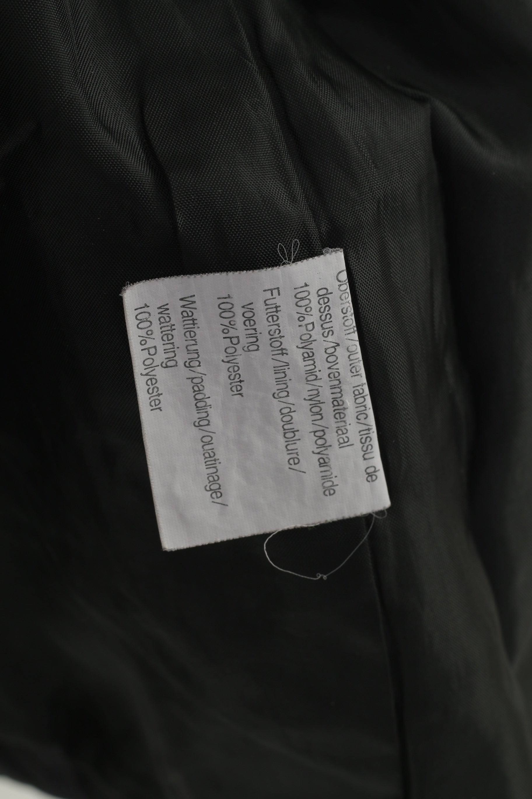 Maria Bellesi Women M Vest Bodywarmer Ful Zipper Black Embroidered Nylon Vintage Top