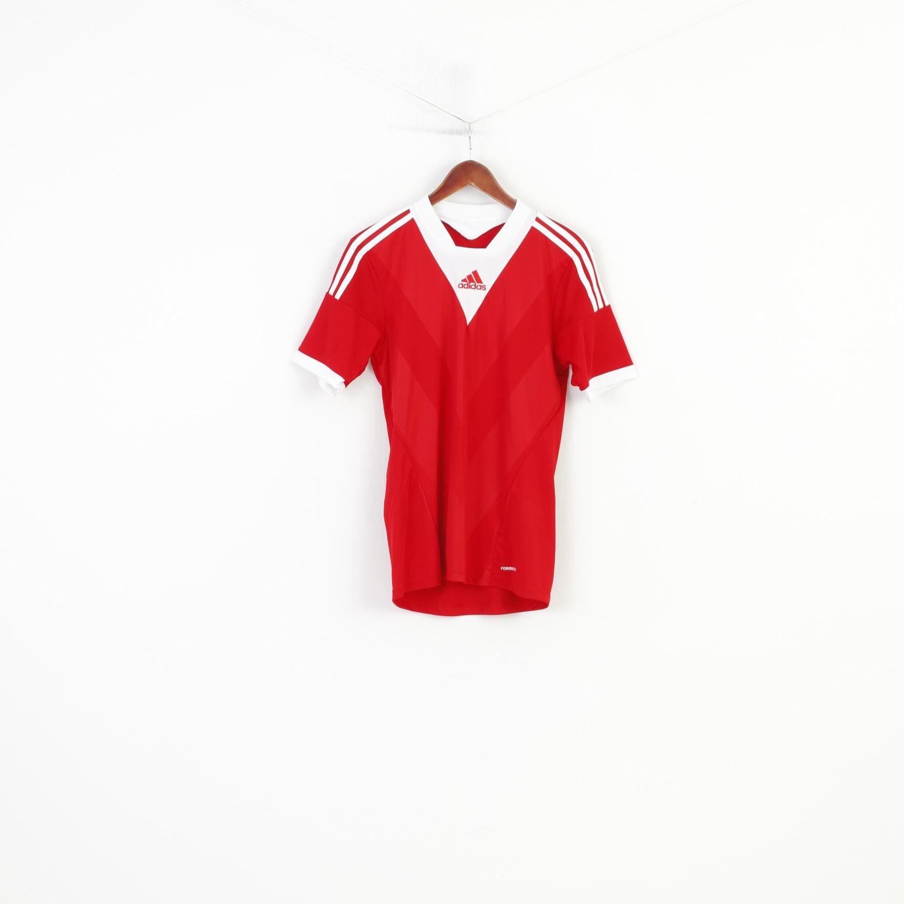 Adidas Men M Shirt Red Vintage Climacool Jersey Formotion Activewear Training Top