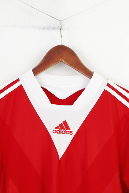 Adidas Men M Shirt Red Vintage Climacool Jersey Formotion Activewear Training Top