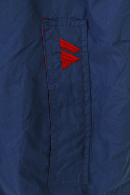Sherpa Women 42 L Jacket Navy Full Zipper  Hood Pockets Lightweight Top
