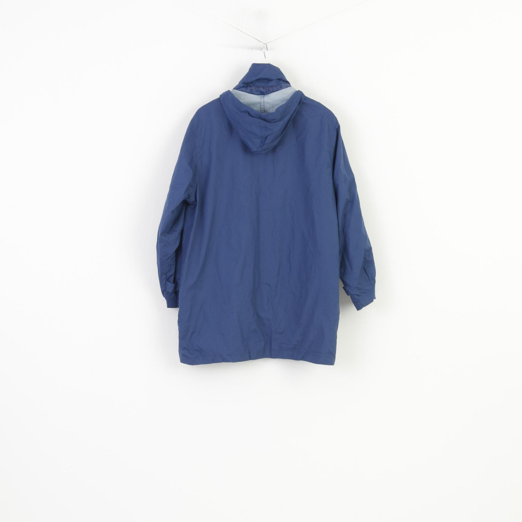 Sherpa Women 42 L Jacket Navy Full Zipper  Hood Pockets Lightweight Top