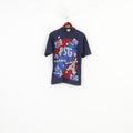 Paris Saint-Germain Men S T-Shirt Graphic Crew Neck Cotton Navy PSG Football Top