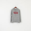 Levi's Men M Sweatshirt Gray Cotton Graphic Loho Hooded Vintage Hoodie