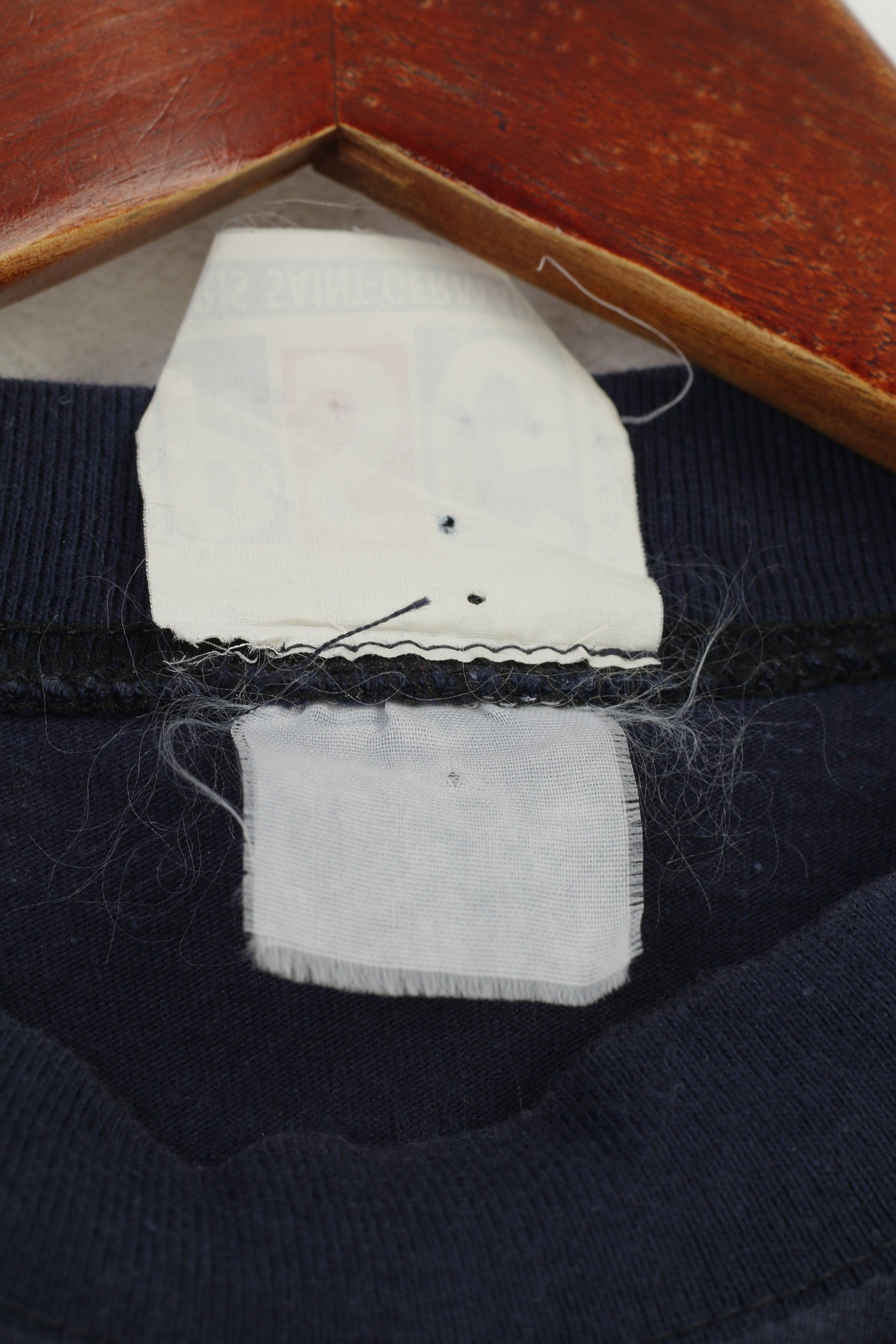 Paris Saint-Germain Men S T-Shirt Graphic Crew Neck Cotton Navy PSG Football Top