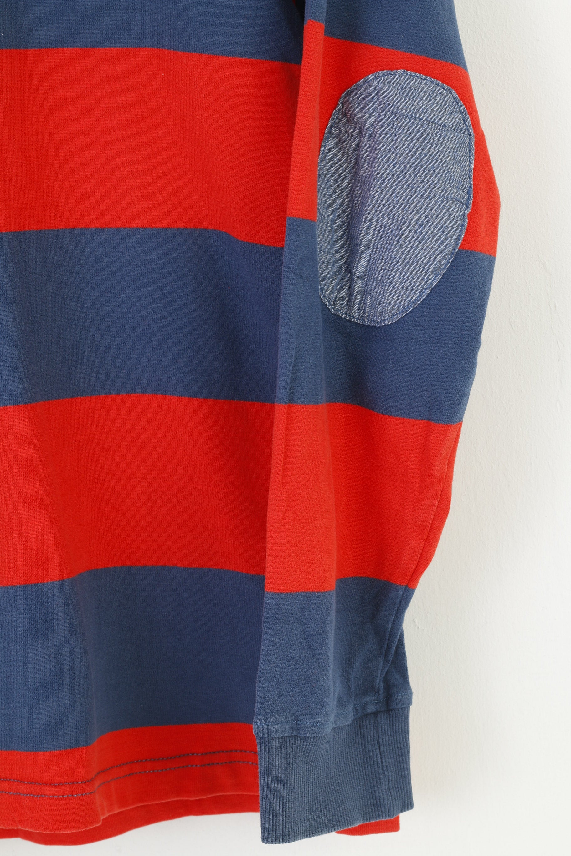 Kids By Lindex Polo 158 à manches longues en coton rayé pour garçon Bleu marine Rouge Vancouver University Top