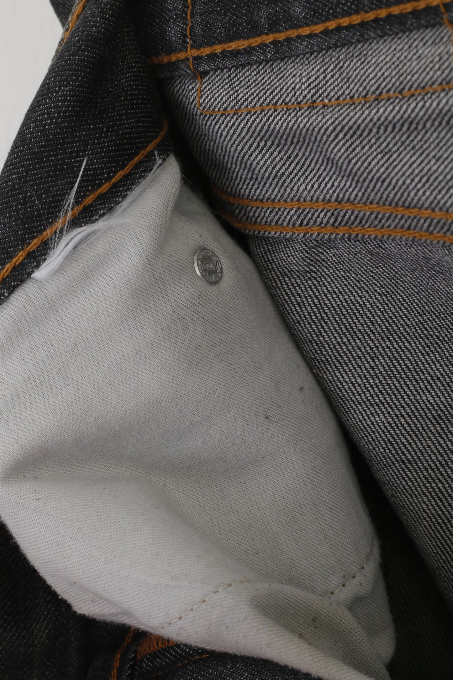 Pantaloni jeans Levi's 506 Mwn 32 Pantaloni in denim vintage rivettati vintage grigio scuro