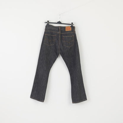 Levi's 506 Mwn 32 Jeans Trousers Navy Gray Vintage Riveted Vintage Denim Pants