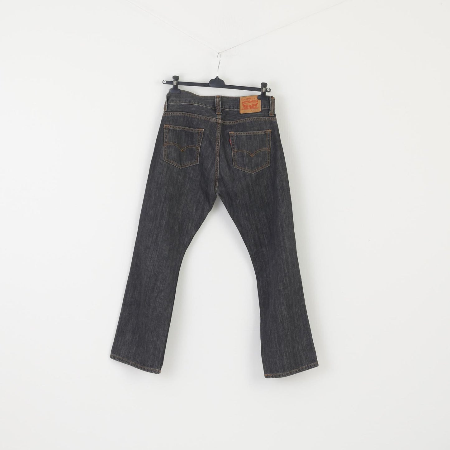 Pantaloni jeans Levi's 506 Mwn 32 Pantaloni in denim vintage rivettati vintage grigio scuro