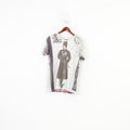  Vintage Men XL Shirt Stretch Beige London Stamp Graphic Jersey Fit  England Vintage Top