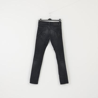 Calvin Klein Jeans Femme 29 Pantalon Pantalon Long Skinny Stretch En Coton Noir